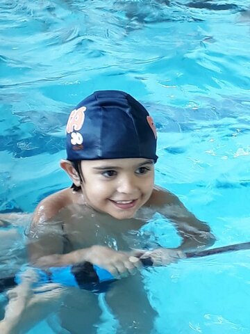 Em 2017 aprendi a nadar