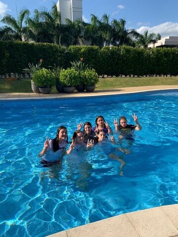 My first day of class, at Fundação Evangélica