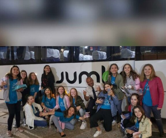 I went to São Paulo with my dance school, Maria Bailarina