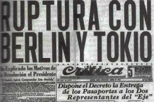 Declaración de guerra contra  Alemania y Japón