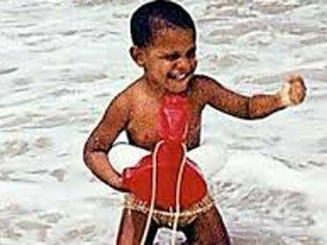 Obama is born on August 4 in Hawaii