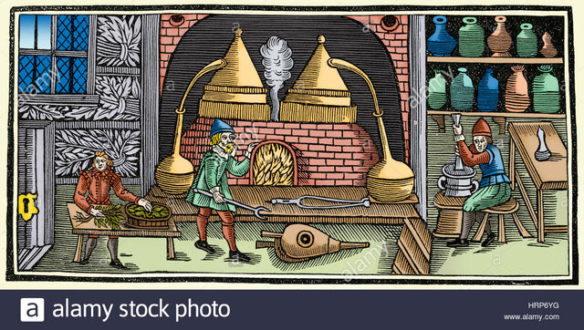 Útiles para la destilación