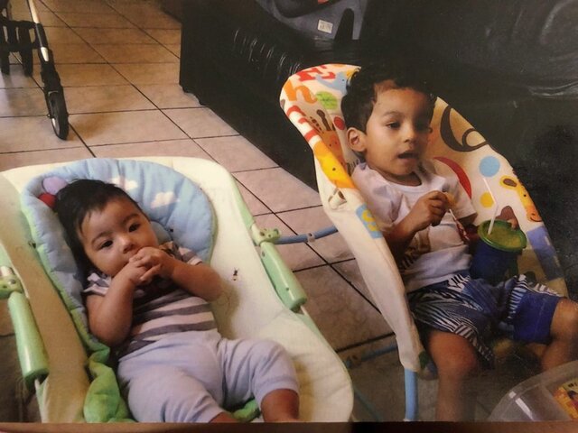 eu e Yudi na casa da Vovo