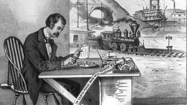 The invention of the telegraph