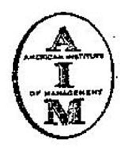 The American Institute of Management 11.	1959 The American Institute of Management, en el Manual of Excellence Managements propone un método para auditar empresas con y sin fines de lucro. (Franklin, 2007).