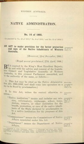 Native Administration Act