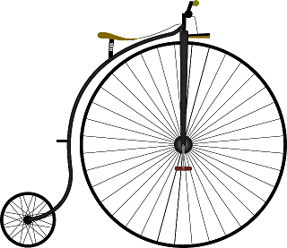 bicicleta de rueda alta