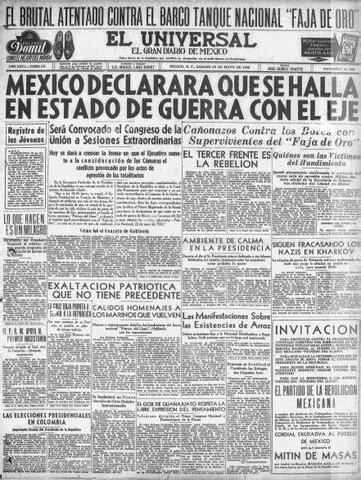 México se declara en "Estado de Guerra".
