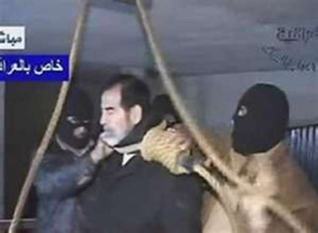 Saddam Hussien Executed by hanging