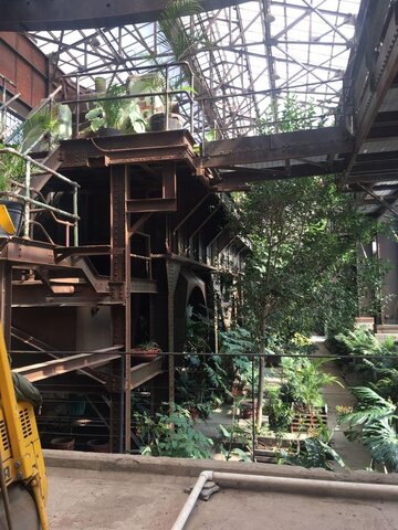 Jardín privado de la Biblioteca Vasconcelos