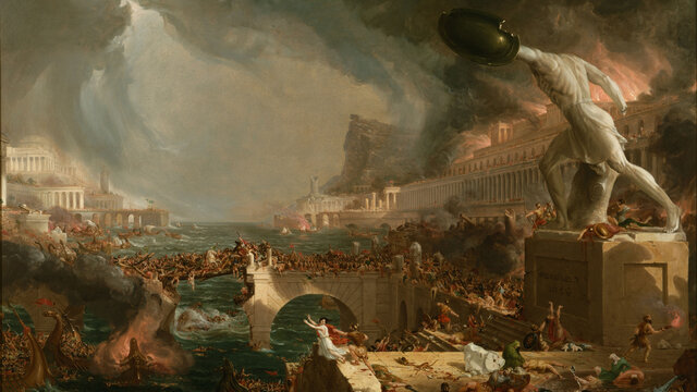 Roman Empire falls