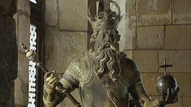 Emperor Charlemagne dies