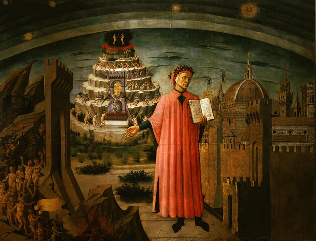 Dante Alighieri completes the Divine Comedy