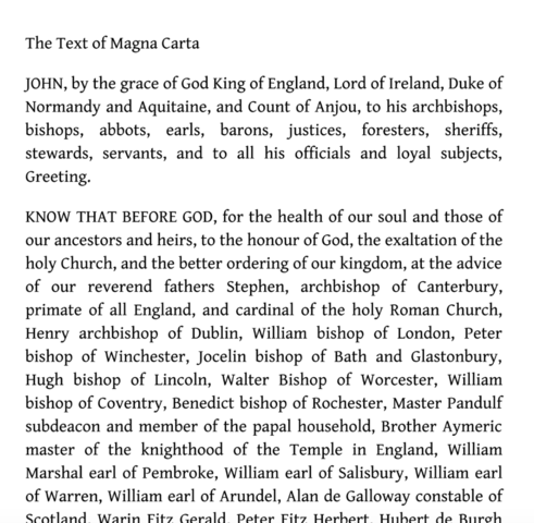Magna Carta