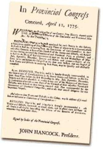 Committees of correspondence established