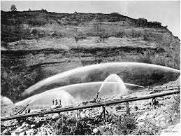 La introducción de la minería hidráulica