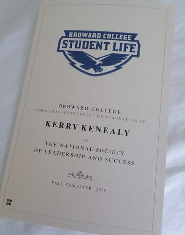 Deciding to go back to school and getting noticed for all my hard work