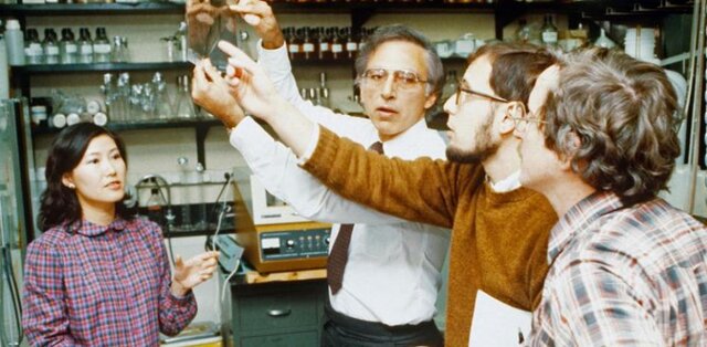 Robert Gallo y Luc Montagnier.