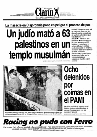 Un Colono Judío Mata a 30 Palestinos