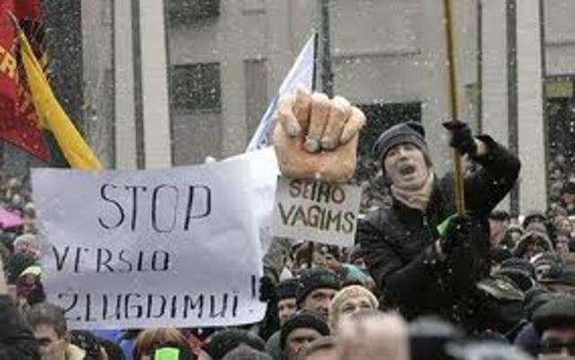 LIthuania and Latvia Prostests