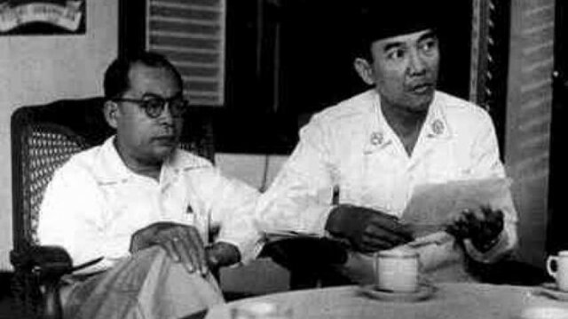 Soekarno dan Moh Hatta Para Tokoh Nasional Berkumpul