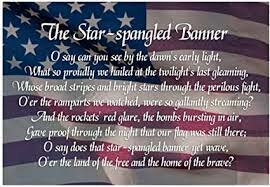 Francis Scott writes the first lines of Star Spangled Banner