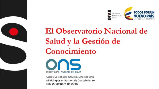Observatorio Nacional de Salud