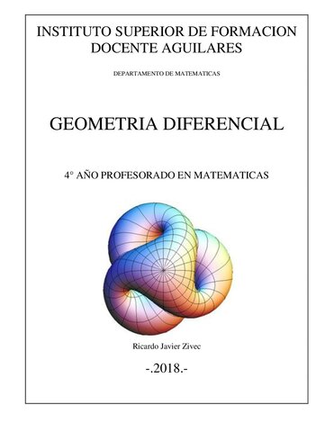 Geometría Diferencial