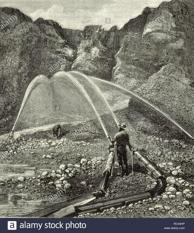 Prohibieron el método de excavación hidráulica