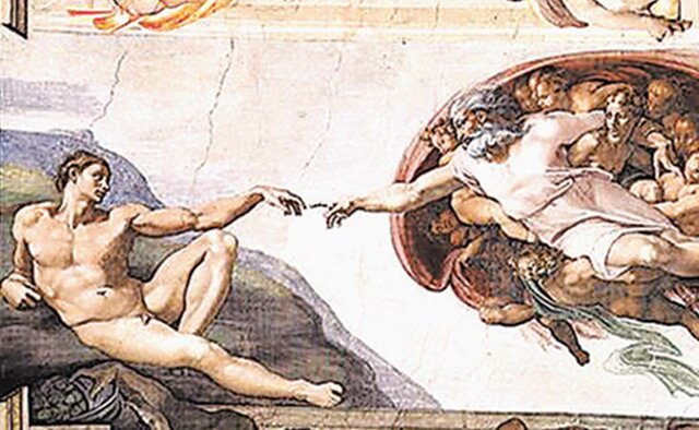 La creación de Adán.