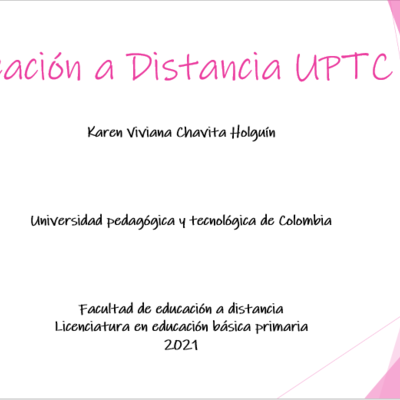 Timeline: Educación a Distancia uptc