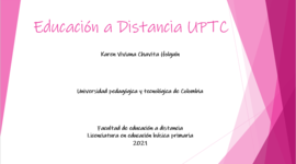 Timeline: Educación a Distancia uptc