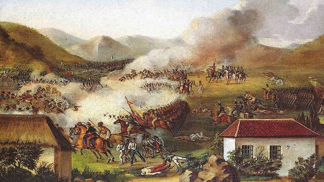 La batalla de Boyacá.