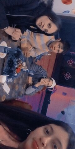 en navidad con mi familia