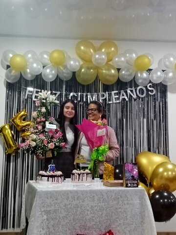 en mis 15 y en los cumpleaños de mi madrina