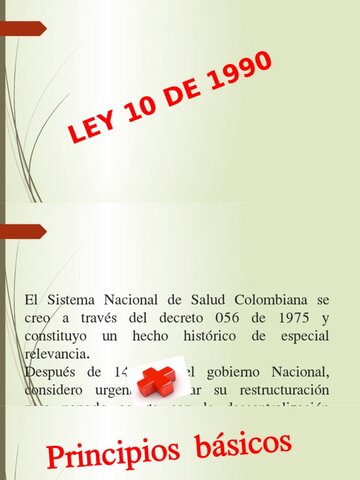 LEY 10 DE 1990 (Ministerio de Salud)
