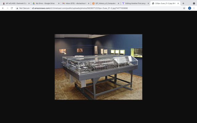 First programmable computer: