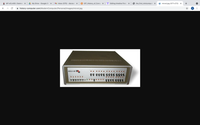 Continuum of The first personal computer