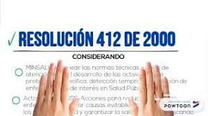 Resolución 412 de 2000