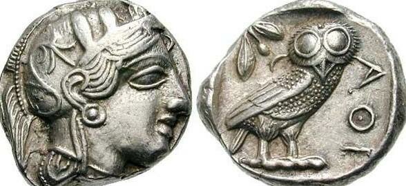 El dracma ateniense.