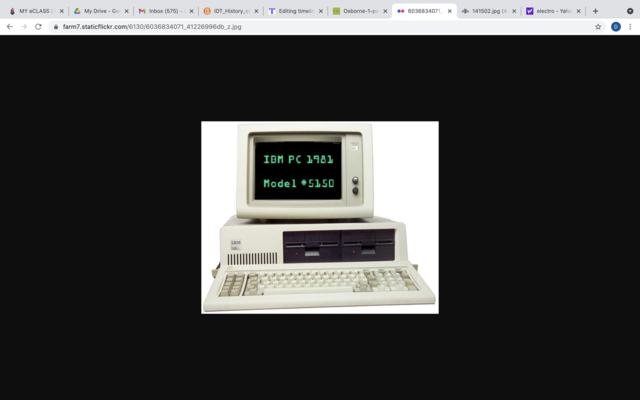 Continuum of The first PC (IBM compatible) computer