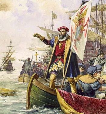 Vasco de Gama llega a la costa oriental de la India en 1499