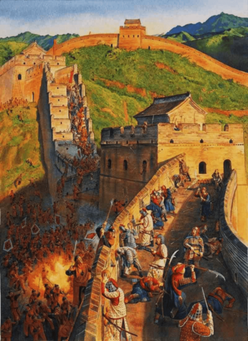 1474 - La dinastía Ming ordena continuar la Muralla China