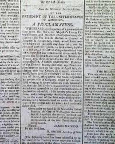 Embargo Act replaced with Nonintercourse Act