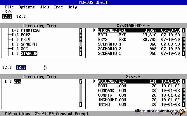 Interface grafico para DOS