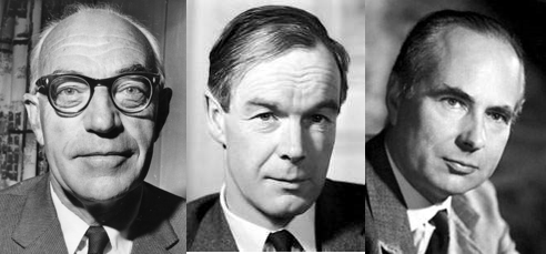 John Carew Eccles (Neurofisiólogo) 1903-1997  Alan Lloyd Hodgkin (fisiólogo y biofísico) 1914-1998  Andrew Fielding Huxley (fisiólogo y biofísico) 1917-2012