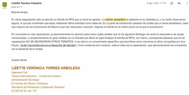 Capacitación en edición geográfica
