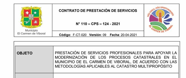 Modernización de los procesos catastrales en el municipio