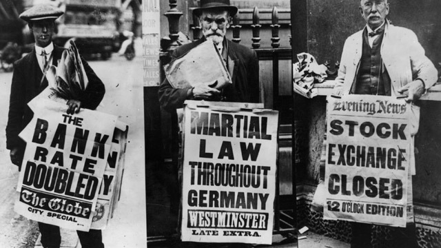 Austria-Hungary declares war on Serbia.