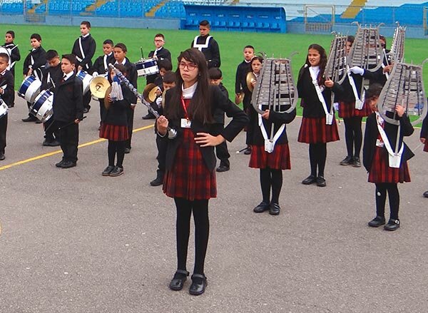 I was part of the school band